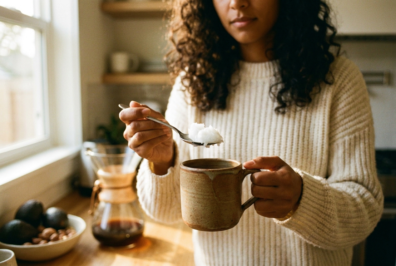 Agregar aceite de coco a tu rutina diaria proporciona grasas dietéticas saludables, pero es una forma ineficiente de aumentar los niveles de monolaurina