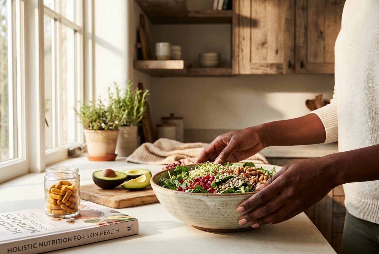Nutrición holística para la dieta de la piel